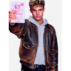 Matthew Broome My Fault London Distressed Leather Jacket